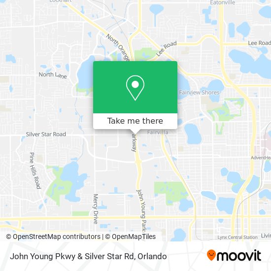 John Young Pkwy & Silver Star Rd map