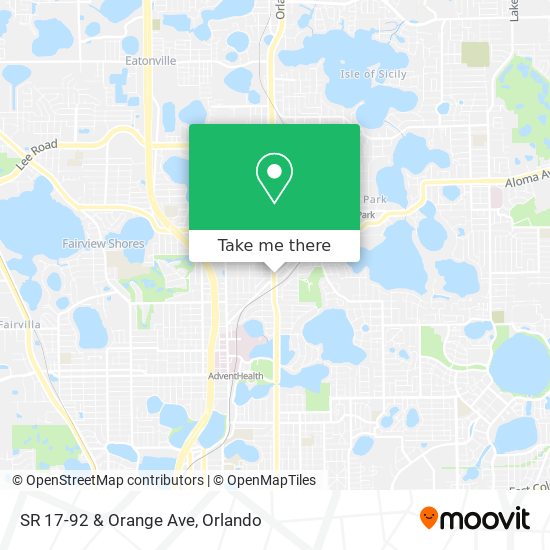 Mapa de SR 17-92 & Orange Ave