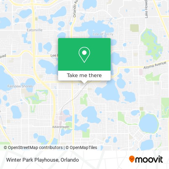 Mapa de Winter Park Playhouse