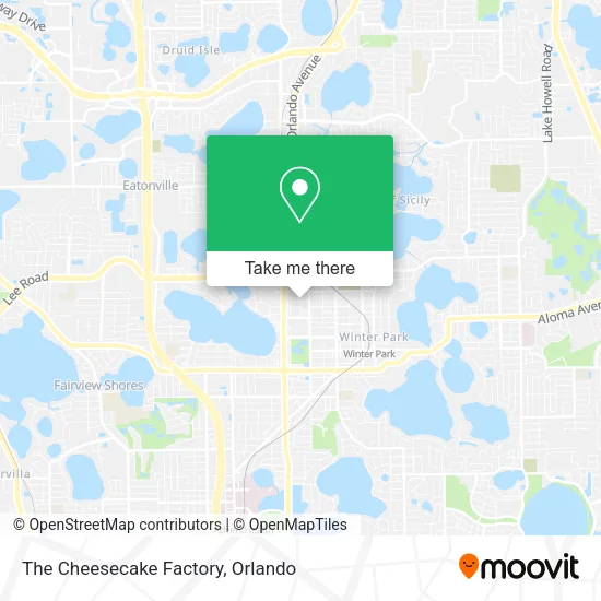 Mapa de The Cheesecake Factory