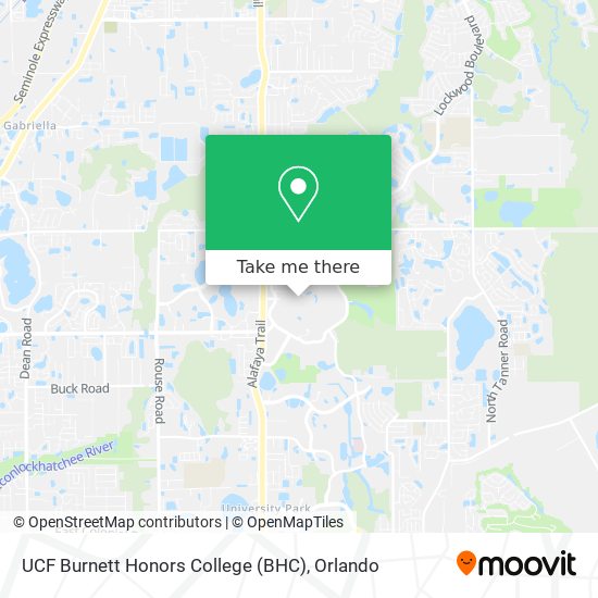 Mapa de UCF Burnett Honors College (BHC)