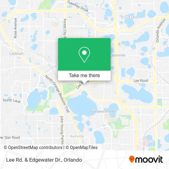 Lee Rd. & Edgewater Dr. map