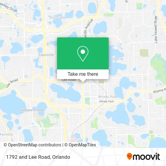 Mapa de 1792 and Lee Road