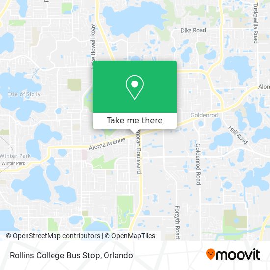 Mapa de Rollins College Bus Stop
