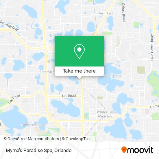 Myrna's Paradise Spa map