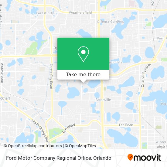 Mapa de Ford Motor Company Regional Office