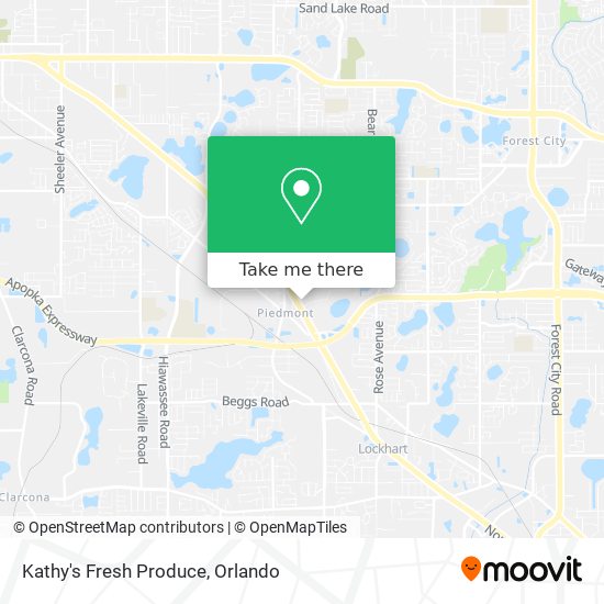 Mapa de Kathy's Fresh Produce