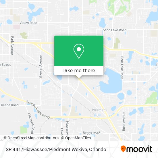 Mapa de SR 441 / Hiawassee / Piedmont Wekiva
