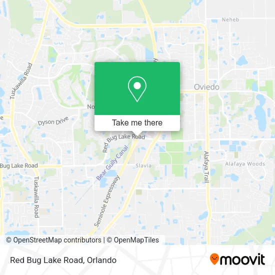 Mapa de Red Bug Lake Road