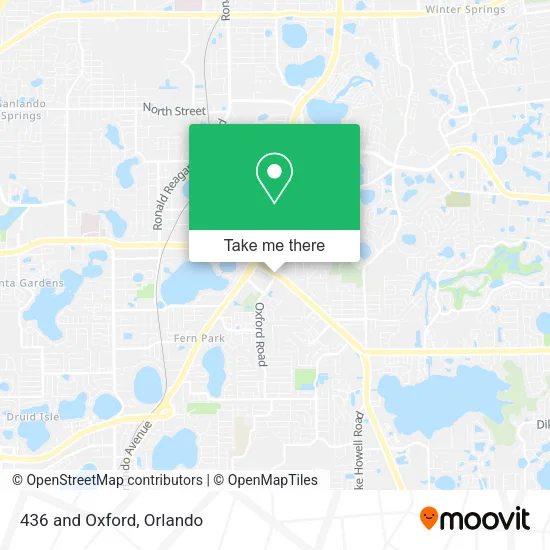 Mapa de 436 and Oxford