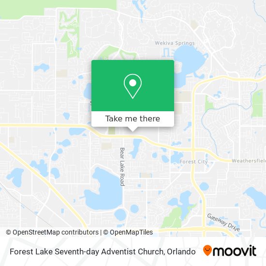 Forest Lake Seventh-day Adventist Church map