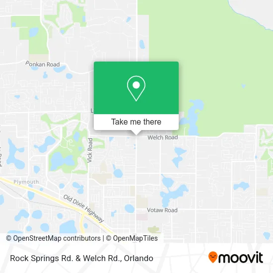 Mapa de Rock Springs Rd. & Welch Rd.