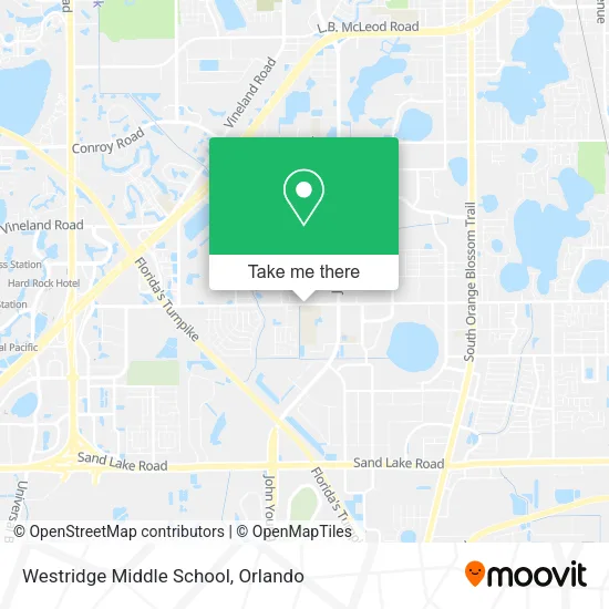 Mapa de Westridge Middle School