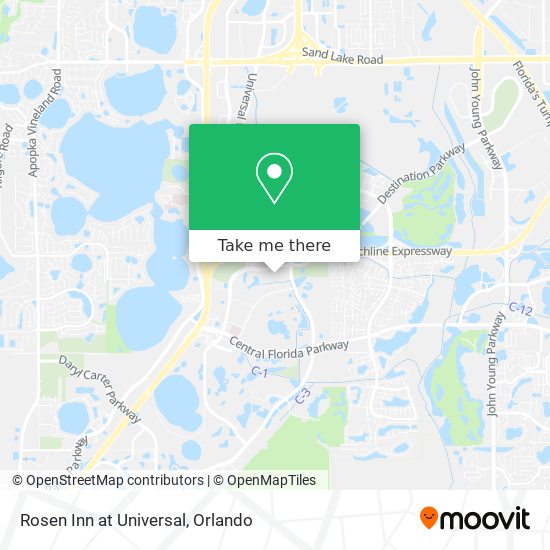 Rosen Inn at Universal map