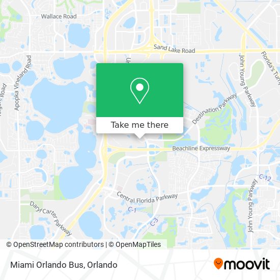 Miami Orlando Bus map