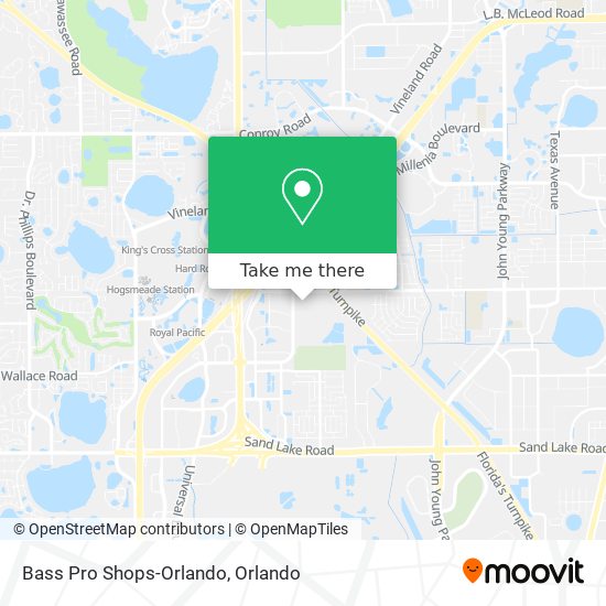 Bass Pro Shops-Orlando map