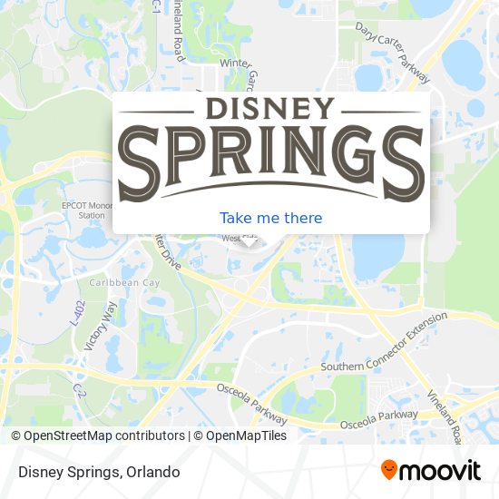 Disney Springs map