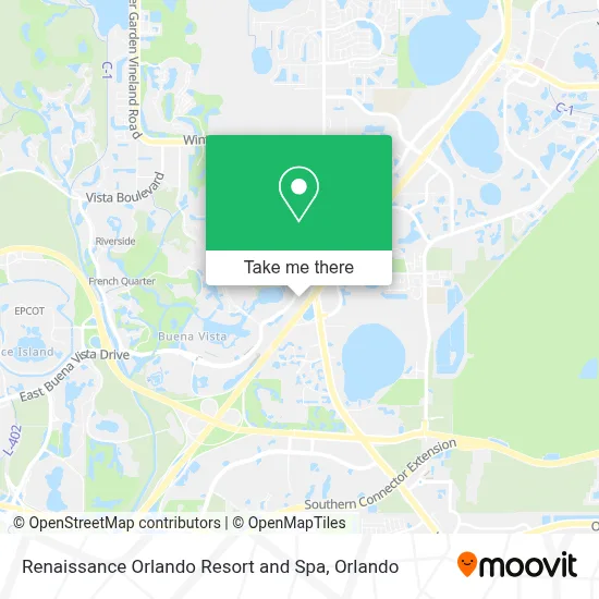 Renaissance Orlando Resort and Spa map