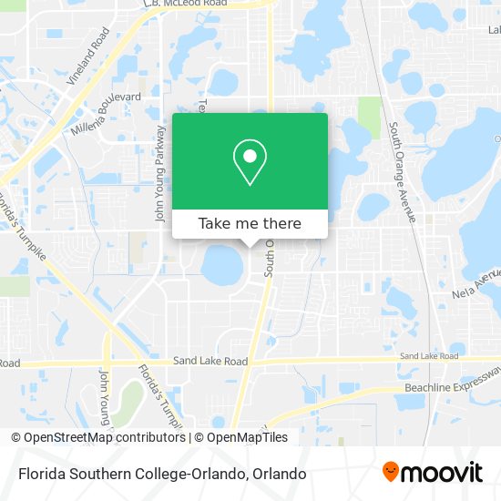 Mapa de Florida Southern College-Orlando