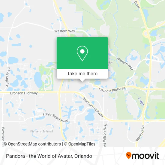Mapa de Pandora - the World of Avatar