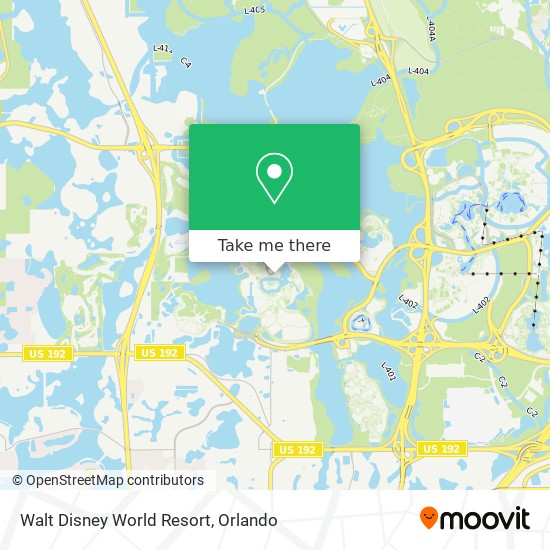 Mapa de Walt Disney World Resort