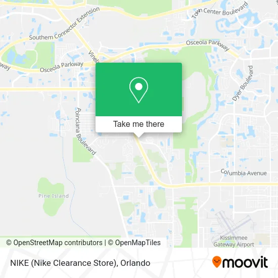Mapa de NIKE (Nike Clearance Store)