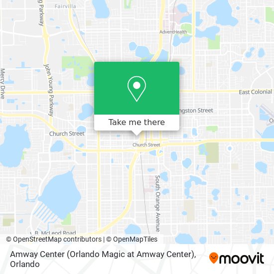 Amway Center (Orlando Magic at Amway Center) map