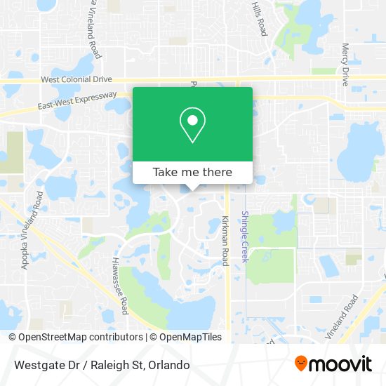 Westgate Dr / Raleigh St map