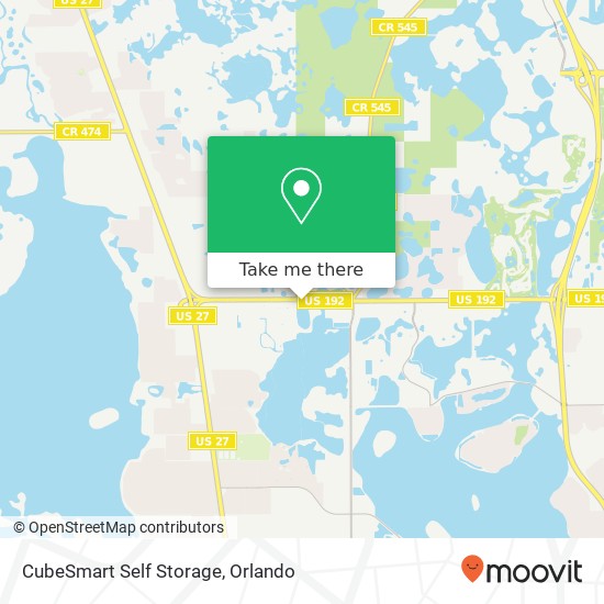 Mapa de CubeSmart Self Storage