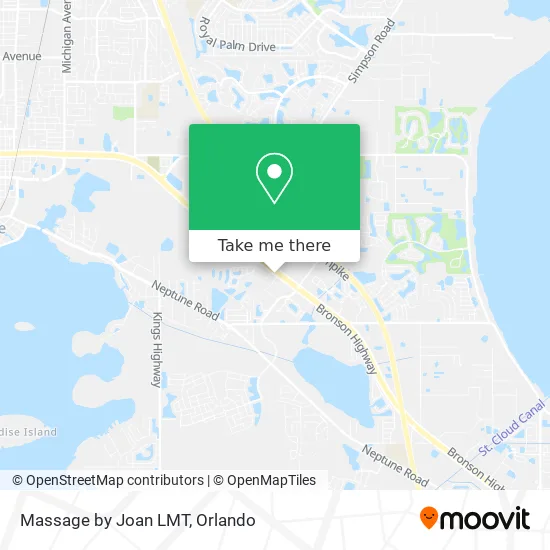 Massage by Joan LMT map