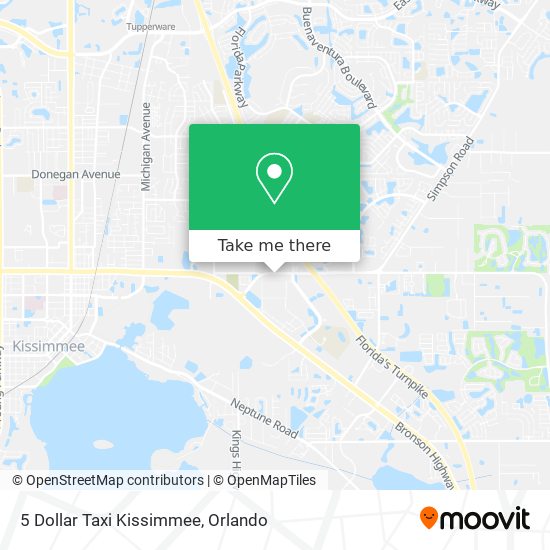 How to get to 5 Dollar Taxi Kissimmee in Orlando by Bus?