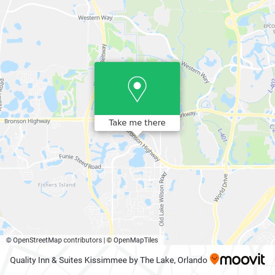 Quality Inn & Suites Kissimmee by The Lake map