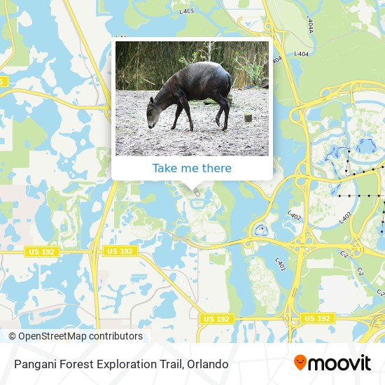 Mapa de Pangani Forest Exploration Trail