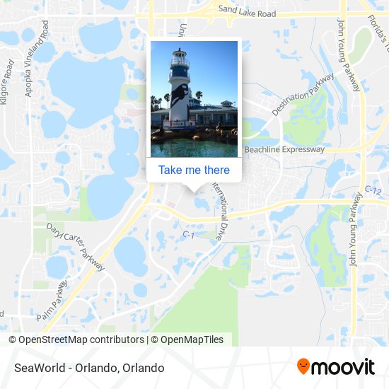 Mapa de SeaWorld - Orlando