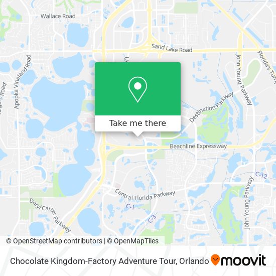 Chocolate Kingdom-Factory Adventure Tour map