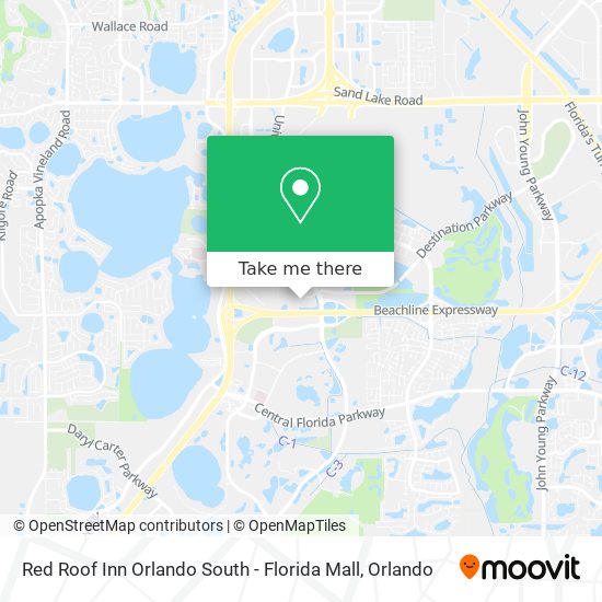 Mapa de Red Roof Inn Orlando South - Florida Mall