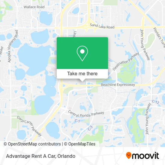 Advantage Rent A Car map