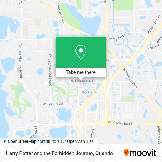 Mapa de Harry Potter and the Forbidden Journey