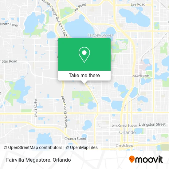Fairvilla Megastore map