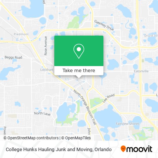 College Hunks Hauling Junk and Moving map