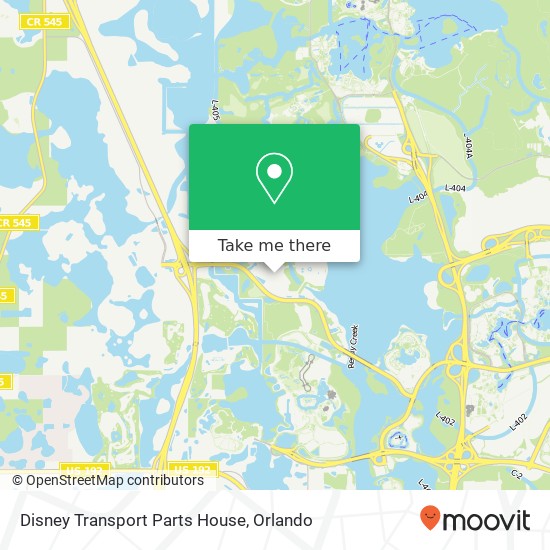 Disney Transport Parts House map