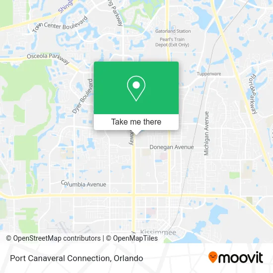 Port Canaveral Connection map