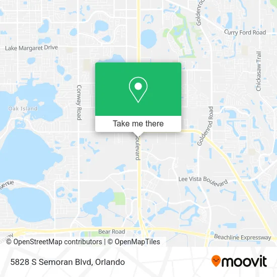 Mapa de 5828 S Semoran Blvd