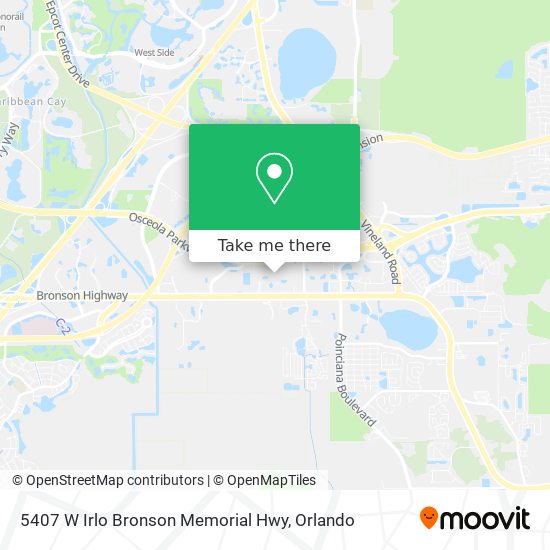 Mapa de 5407 W Irlo Bronson Memorial Hwy