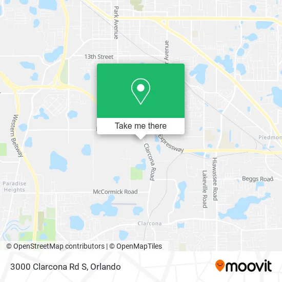 Mapa de 3000 Clarcona Rd S