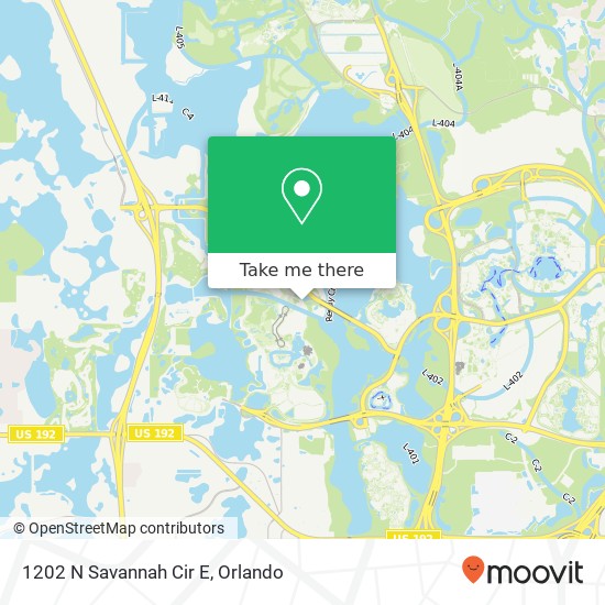 Mapa de 1202 N Savannah Cir E