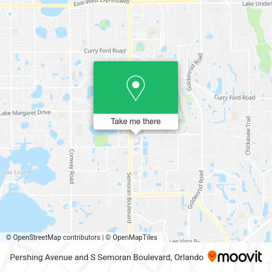 Mapa de Pershing Avenue and S Semoran Boulevard
