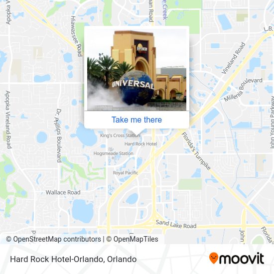 Hard Rock Hotel-Orlando map