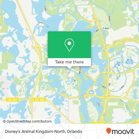 Mapa de Disney's Animal Kingdom-North