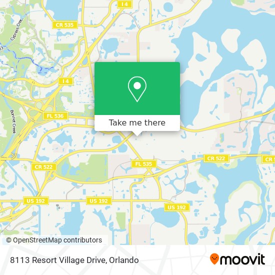 8113 Resort Village Drive map